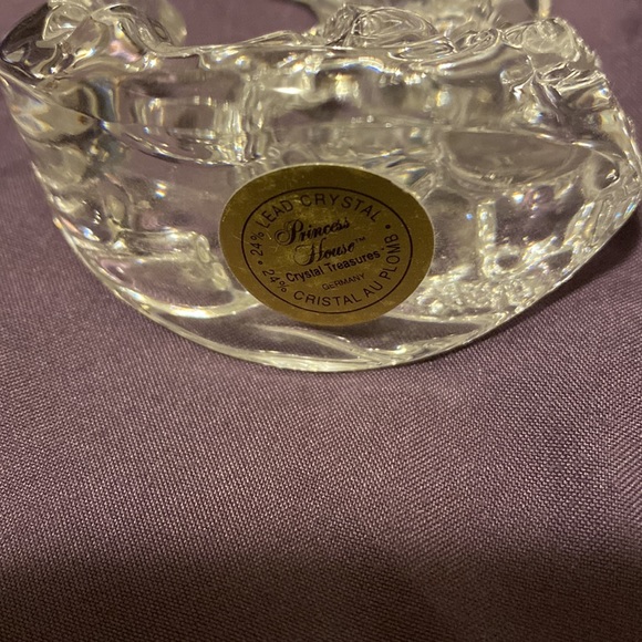 Vintage Princess House Crystal (24%) Dolphin rocking on waves - Picture 4 of 4